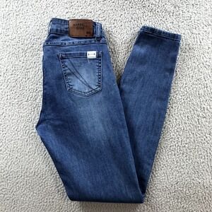 BARBELL‎ Apparel Womens Size 25 Low Rise Medium Wash Stretch Denim Skinny Jeans